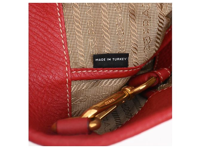Prada 2-Wege Tote Bag aus braunem Canvas - Ansicht 7