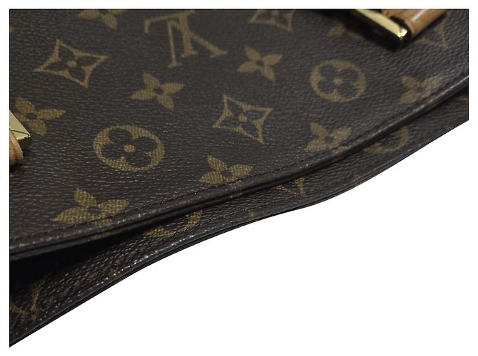 Louis Vuitton Borsa a Spalla Cabas Mezzo Monogramma Marrone - vista 10
