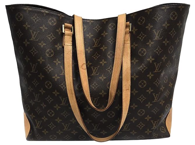 Louis Vuitton Borsa a Spalla Cabas Mezzo Monogramma Marrone - vista 3