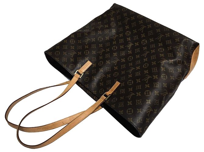 Louis Vuitton Borsa a Spalla Cabas Mezzo Monogramma Marrone - vista 4