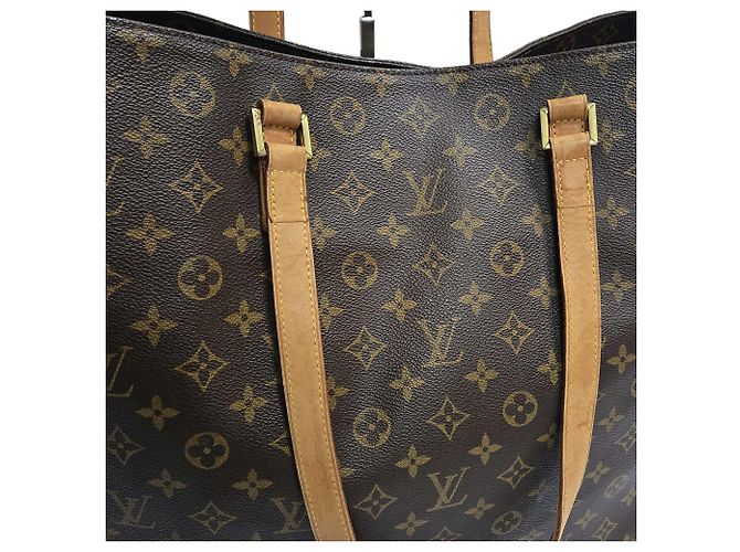 Louis Vuitton Borsa a Spalla Cabas Mezzo Monogramma Marrone - vista 5