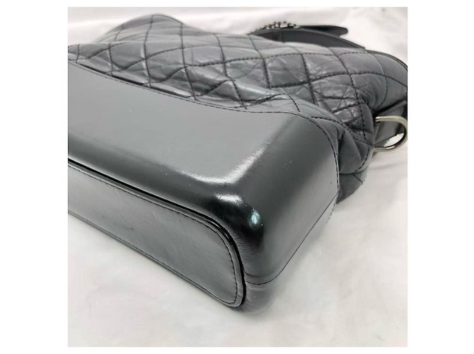 Borsa Chanel in pelle nera con catena Nero - vista 5