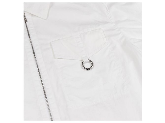 Camisa de algodón de manga larga Hermès Blanco - vista 10