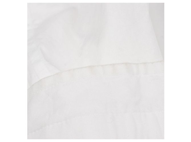 Camisa de algodón de manga larga Hermès Blanco - vista 9