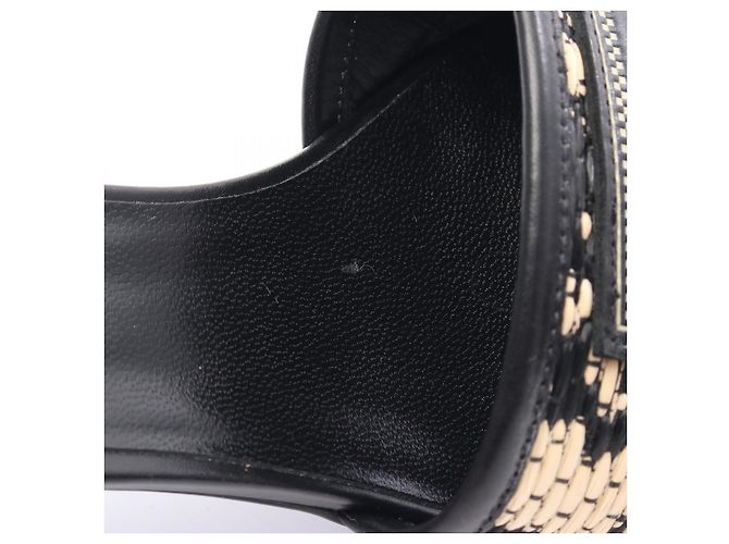 Versace Leder-Mules Schwarz Beige - Ansicht 7