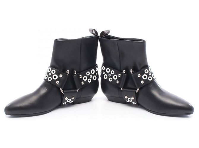 Botas de cuero Monogram de la línea Rhapsody Louis Vuitton Castaño Negro - vista 3