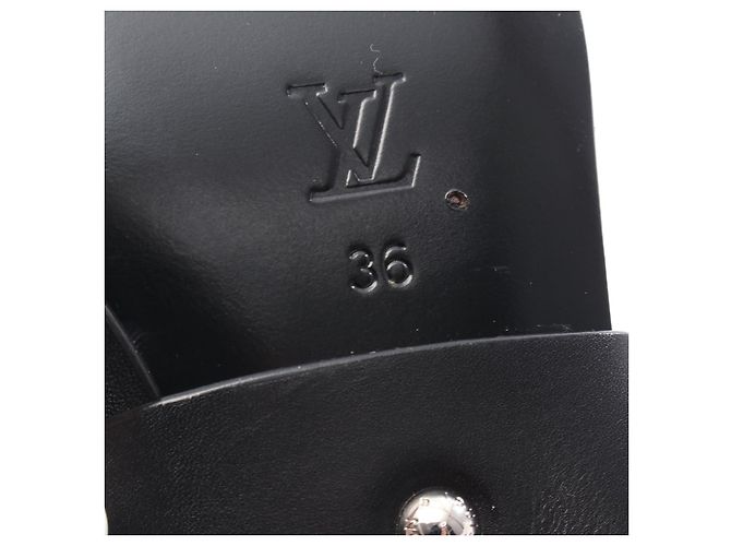 Botas de cuero Monogram de la línea Rhapsody Louis Vuitton Castaño Negro - vista 7