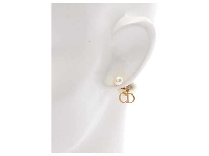 Pendientes Tribales con Logo CD de Christian Dior Dorado - vista 4