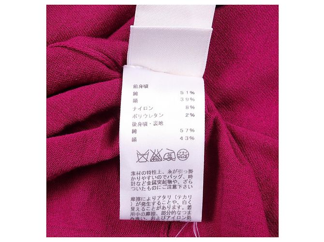 Vestido de algodón y seda de Hermès Rosa - vista 4