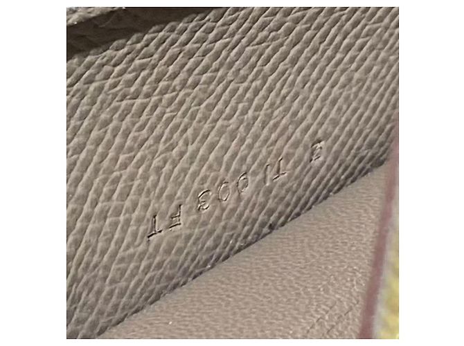 Portafoglio Hermès Kelly Grigio Elefante Pelle Epsom Oro - vista 7