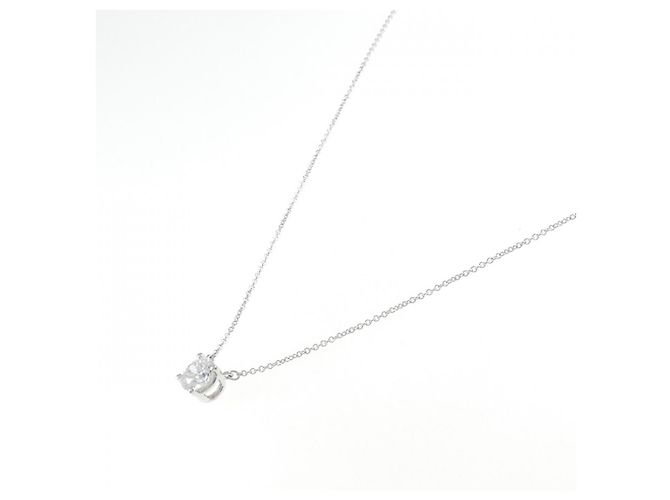Platin-Diamant-Halskette von Tiffany & Co. Silber - Ansicht 2