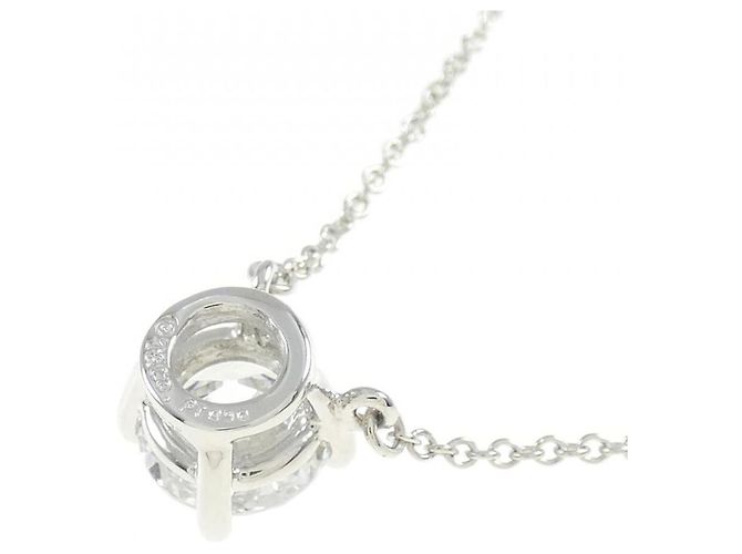 Platin-Diamant-Halskette von Tiffany & Co. Silber - Ansicht 4