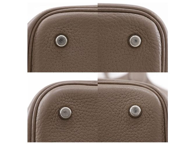 Bolsa Hermès Picotin MM em Taurillon Clémence Marrom - vista 10