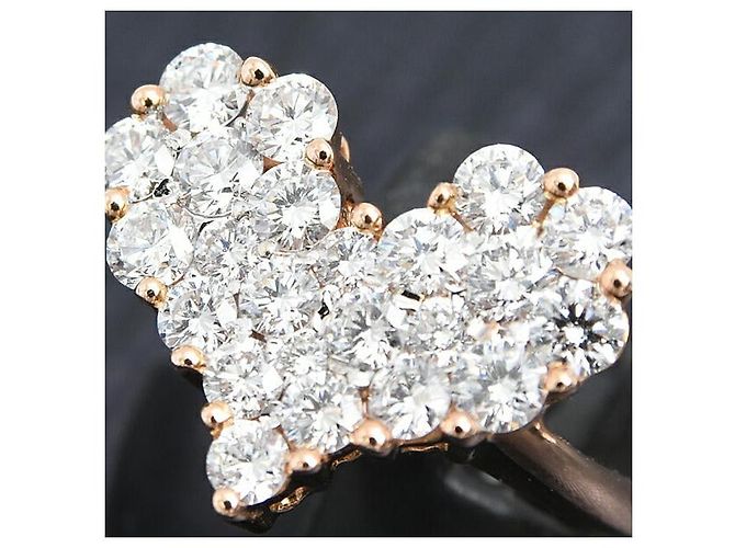 Autre Marque Au750 Diamantring Pink - Ansicht 10