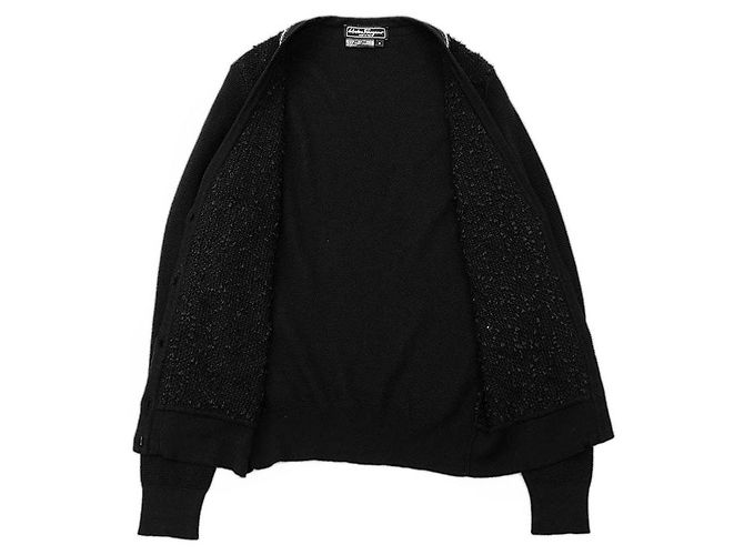 Top de punto 2 en 1 en mezcla de algodón Salvatore Ferragamo Negro - vista 3