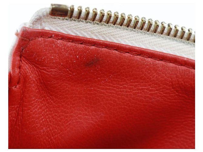 2-in-1 Coussin PM Monogram Lammleder Tasche Louis Vuitton Weiß Rot Marineblau - Ansicht 16