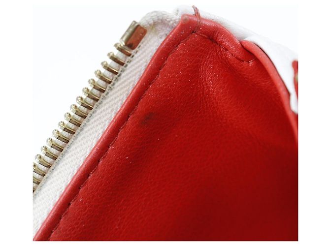 2-in-1 Coussin PM Monogram Lammleder Tasche Louis Vuitton Weiß Rot Marineblau - Ansicht 17