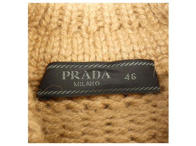 Cárdigan Camel Prada UMG247 S232 13F7 Beige - vista 4