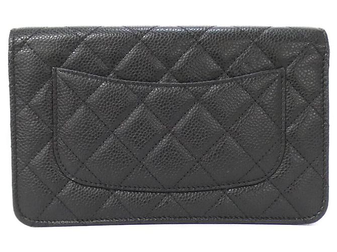 Chanel Timeless Classic Caviar Skin Wallet on Chain Black - view 2