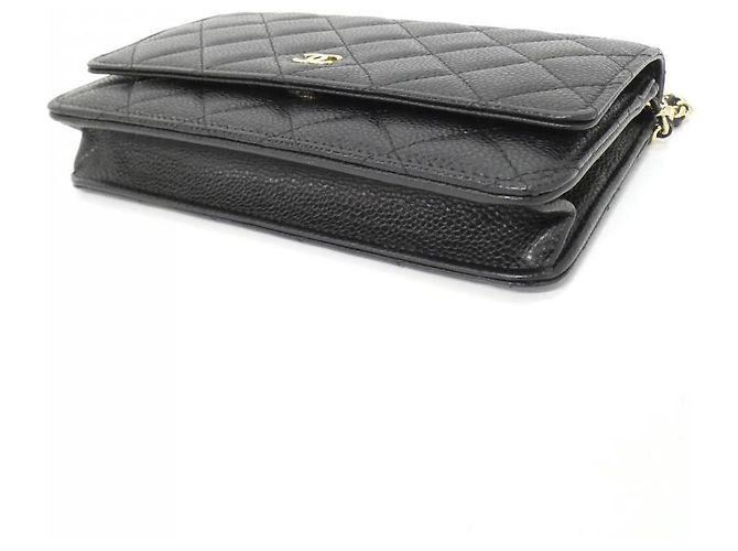 Chanel Timeless Classic Caviar Skin Wallet on Chain Black - view 3