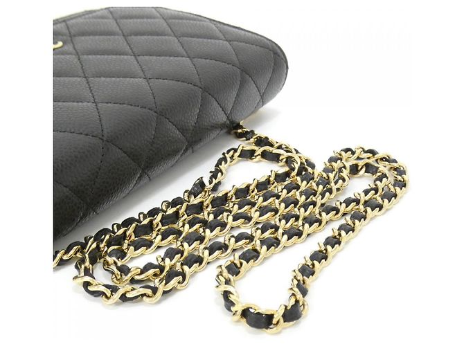 Chanel Timeless Classic Caviar Skin Wallet on Chain Black - view 5