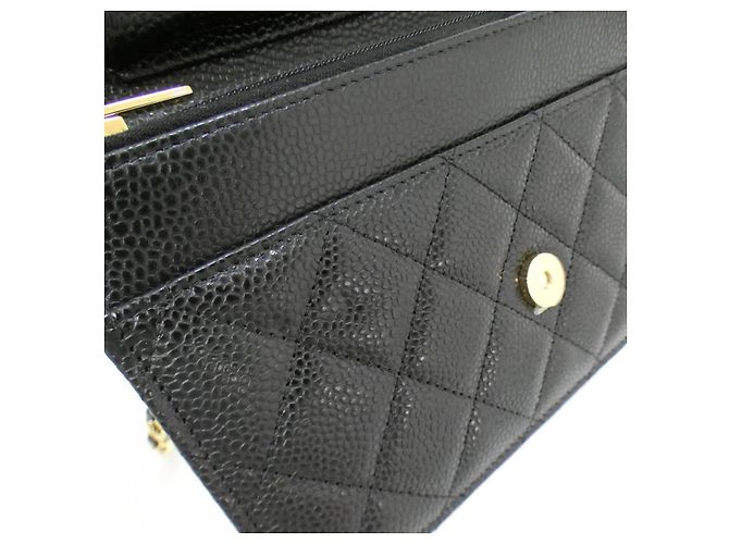 Chanel Timeless Classic Caviar Skin Wallet on Chain Black - view 7