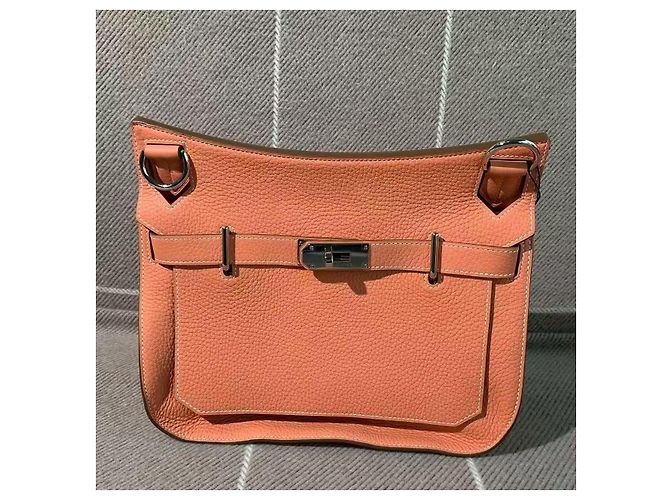 Borsa a mano Hermès Gypsy 28 in pelle rosa - vista 2