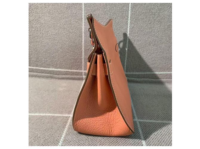 Borsa a mano Hermès Gypsy 28 in pelle rosa - vista 4