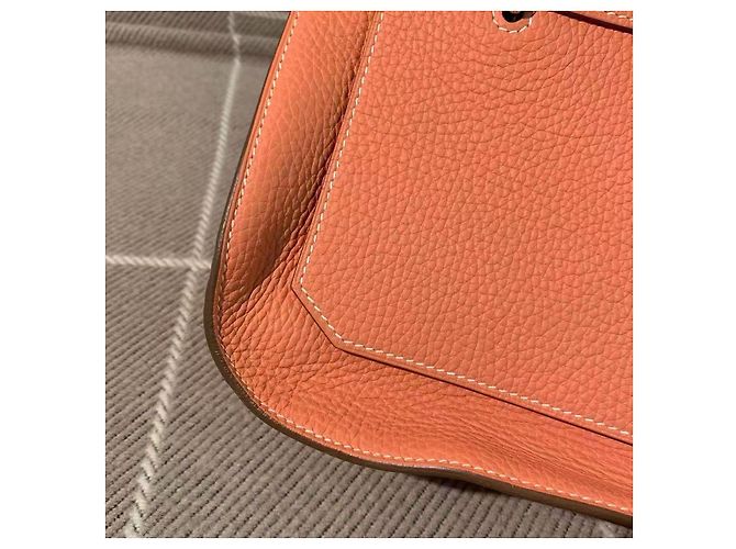Borsa a mano Hermès Gypsy 28 in pelle rosa - vista 6