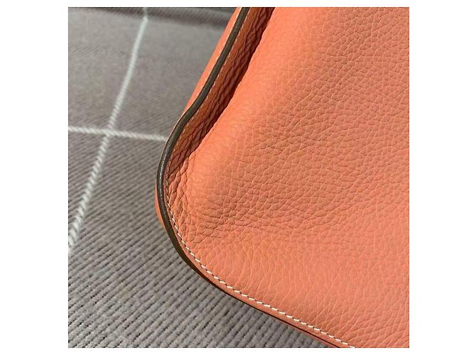 Borsa a mano Hermès Gypsy 28 in pelle rosa - vista 8