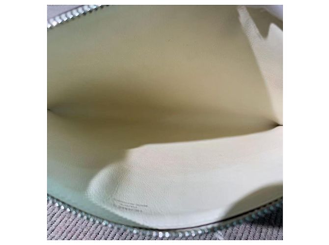Clutch Hermès Video Ton Sac Nubuck Bianco - vista 6