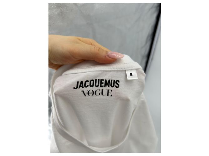 Jacquemus Camiseta "Vogue" blanca Blanco - vista 5
