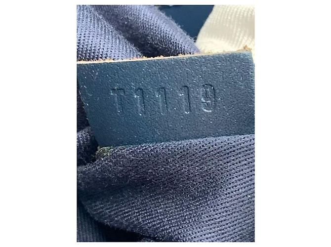 Borsa Tote Verticale Moynat Blu in Tela - vista 7