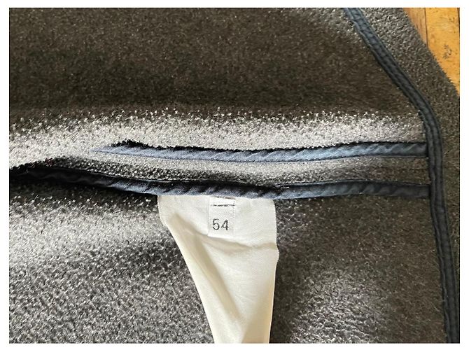 Giacca con cappuccio zip Helmut Lang in pile grigio scuro Vintage Taglia 54 - vista 7