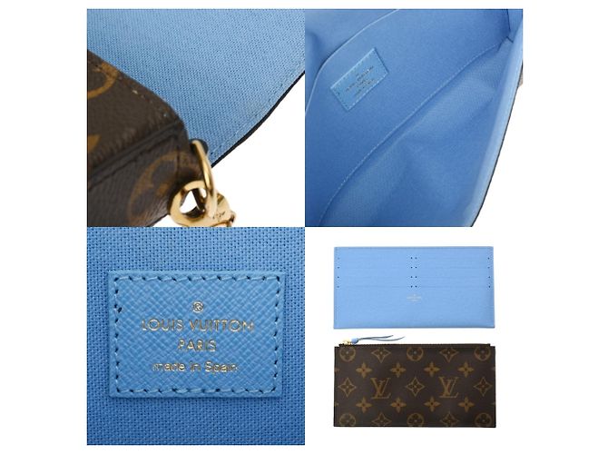 Pochette Felicie Vivienne Monogramma Louis Vuitton Marrone - vista 10