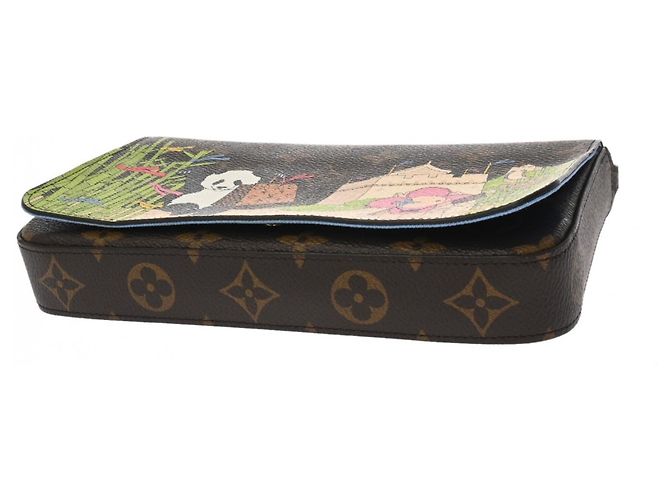 Pochette Felicie Vivienne Monogramma Louis Vuitton Marrone - vista 5