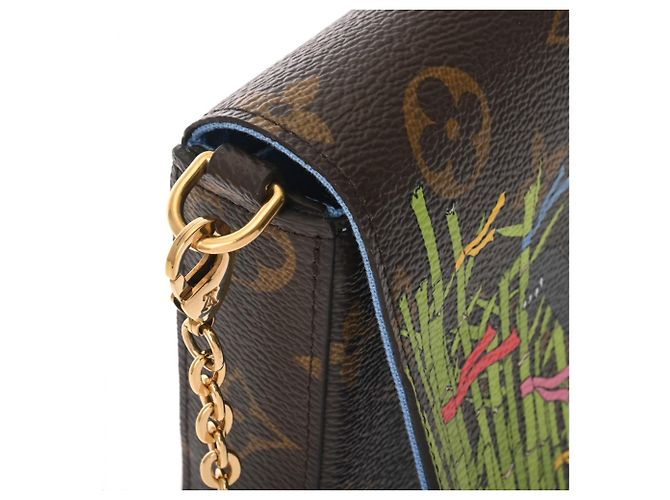 Pochette Felicie Vivienne Monogramma Louis Vuitton Marrone - vista 8