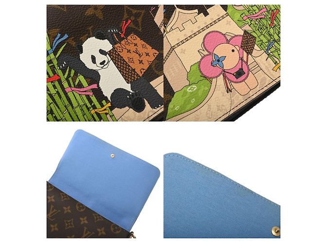 Pochette Felicie Vivienne Monogramma Louis Vuitton Marrone - vista 9