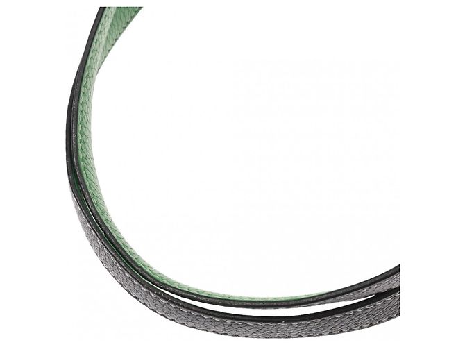 Hermès HERMES Tote Double Sens 45 em Verde Oliva Bambu - vista 6