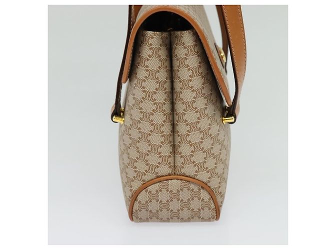 Céline Celine Vintage Macadam Canvas and Leather Beige - vista 3