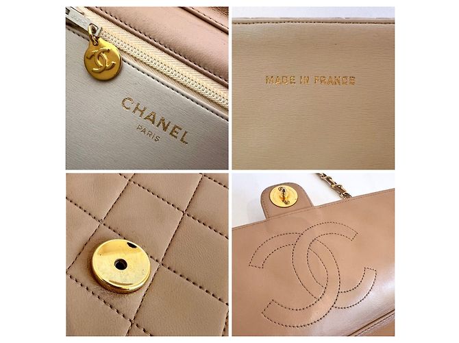 Vintage Chanel "Timeless" Tasche, beige - Ansicht 20