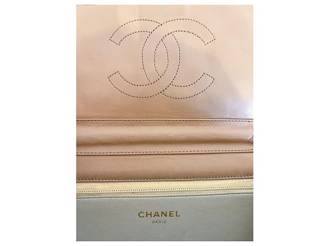 Vintage Chanel "Timeless" Tasche, beige - Ansicht 8