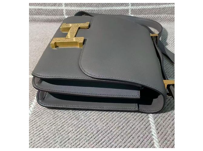 Borsa Hermès Constance 23 in pelle Swift grigia Grigio - vista 6