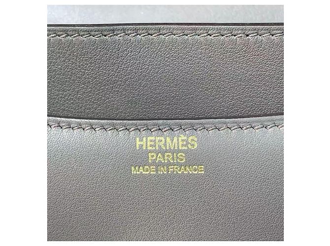 Borsa Hermès Constance 23 in pelle Swift grigia Grigio - vista 8