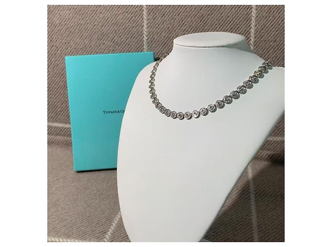 Collana Tiffany & Co Circlet in platino e diamanti rotondi Argento - vista 2