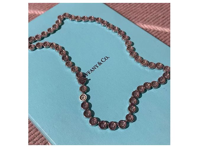 Collana Tiffany & Co Circlet in platino e diamanti rotondi Argento - vista 3