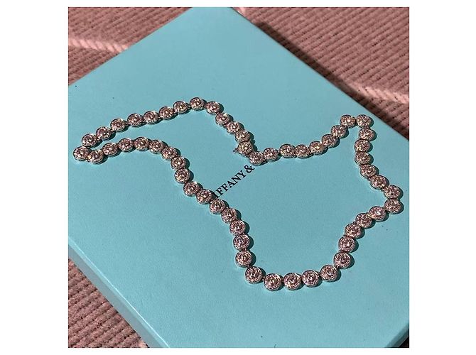 Collana Tiffany & Co Circlet in platino e diamanti rotondi Argento - vista 7