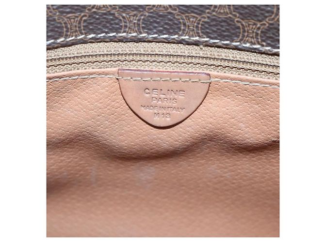 Céline Celine Vintage Macadam Canvas and Leather Braun - Ansicht 6