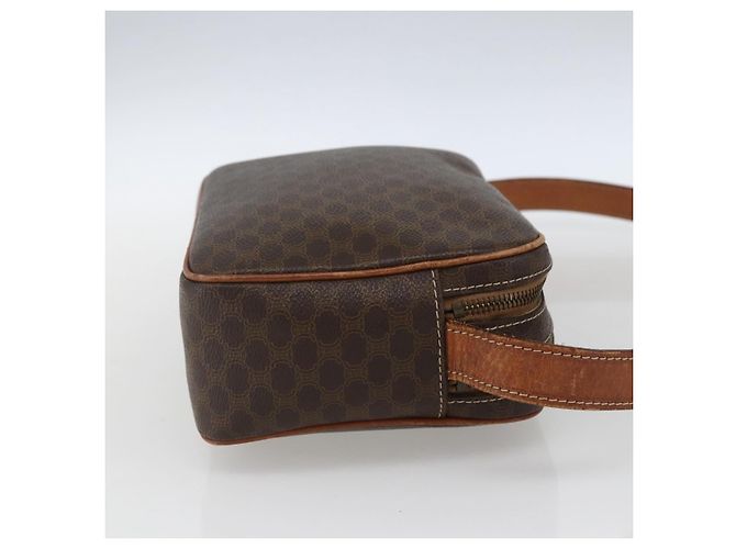 Céline Celine Vintage Macadam Schultertasche aus Canvas Mittel Braun - Ansicht 4