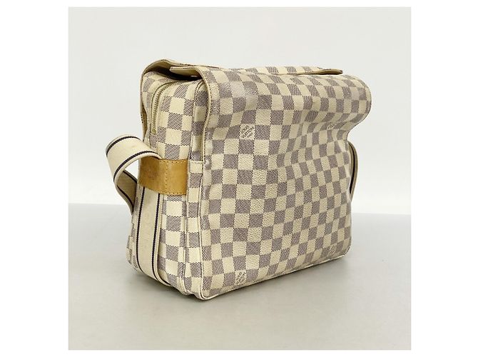 Borsa a Spalla Naviglio Damier Azur di Louis Vuitton Bianco - vista 2